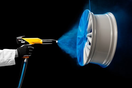 powder coating blue