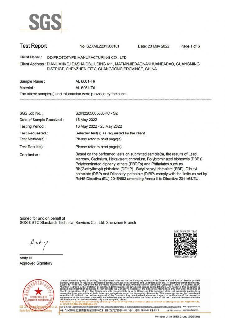 ISO Certificates 2 SGS